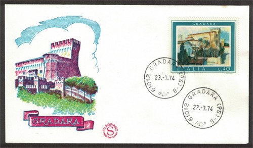 Italia 1974 busta fdc - _,