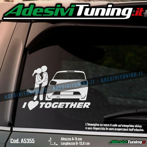 Adesivo love together seat - love,