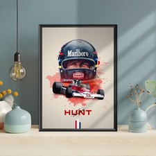 James Hunt, F1 Merch, Poster