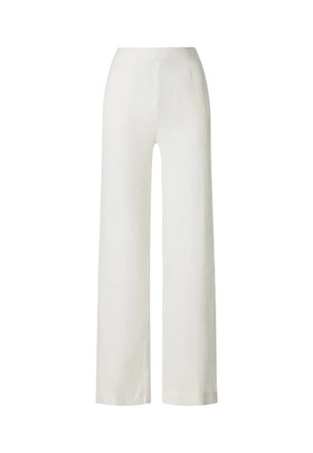 Pantaloni donna lino con - in,