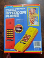 Intercom phone blue - intercom,