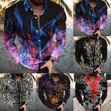 Camicia uomo trendy stampa