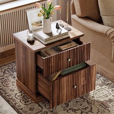 Comodino scanalato con - , 2
