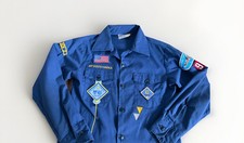 Toppe camicia manica lunga blu