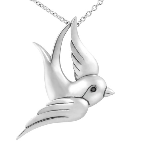 Collana rondine zirconi - rondine,
