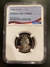 1981 S Type 1 NGC PF69 Quarter