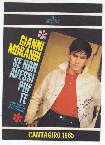 Spartito gianni morandi non - gianni, se