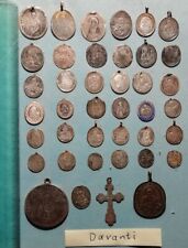 Antiche icone russe medaglioni. Argento.