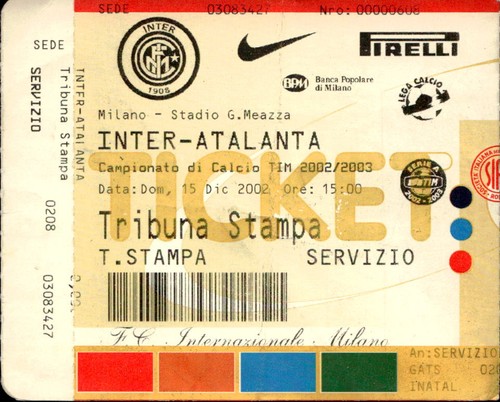 Biglietto stadio inter - biglietto,