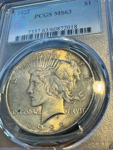 Dollaro della pace 1922 - pace, pcgs