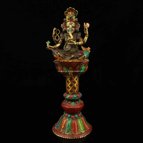 Lampada burro tibet bronzo - lampada, 12''tibet