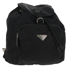 Zaino PRADA nylon nero argento