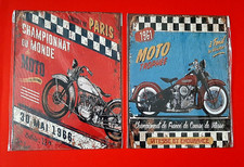 Set targhe metallo moto - set,