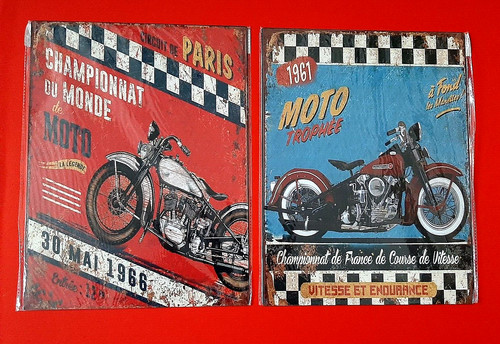Set targhe metallo moto - targhe,