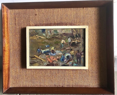 Quadro olio firmato - ad,