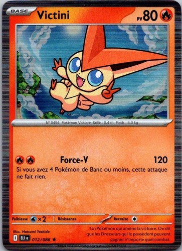 Carte pokémon victini - carte,