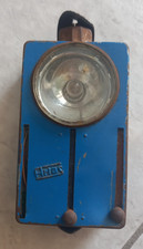 ARTAS blu NARVA DDR Torcia Militare 3 luci lampada vintage d'epoca Germania Est