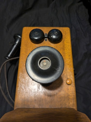 Antico telefono manovella da - manovella,