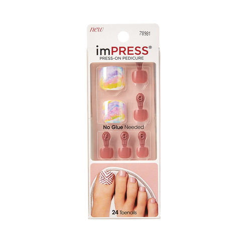Unghie finte piedi press-on