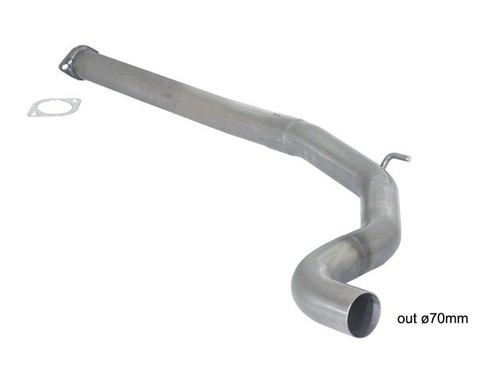 Tubo centrale inox - , mm