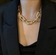 Collana catena placcata - , oro
