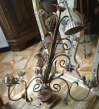 LAMPADARIO d'epoca in ferro e