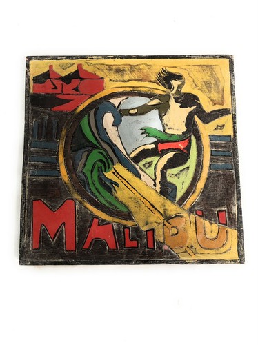 Insegna surf vintage malibu - insegna,