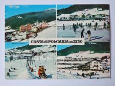 COSTA DI FOLGARIA vedutine sci ski Trentino Trento vecchia cartolina 