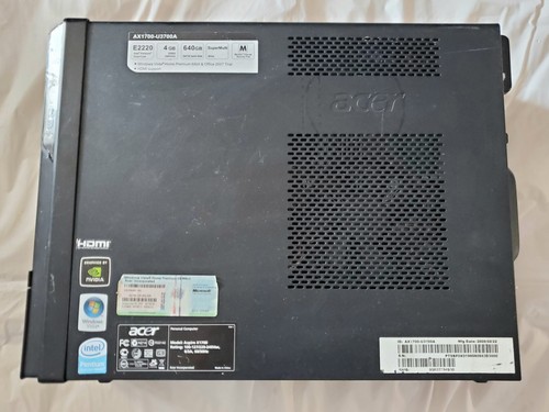 Acer aspire x1700 desktop - aspire, 4gb