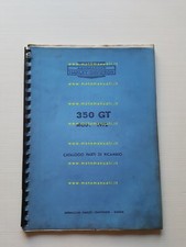 Aermacchi Harley-Davidson 350 GT 1972 catalogo ricambi originale
