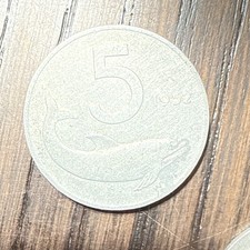 Varie monete da LIRE 5 anni 1953-54-55 e 1982