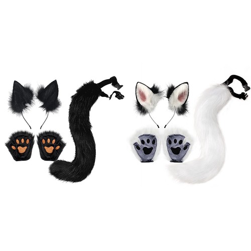 Set orecchie volpe coda - orecchie,