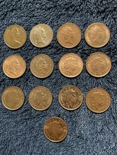 13 Monete One -1 Penny