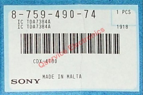 Sony 875949074 tda7384a - sony, ic
