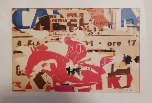 Mimmo rotella litografia - litografia, e
