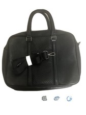 Borsa da uomo in pelle nera