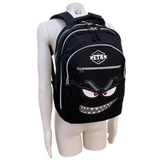 DISCOVERY Nero Zaino Scuola Elementare Media Campeggio Ragazzo Grande 44x30x15cm