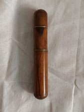 Vintage Curapipe in legno radica e ottone Strumenti Pulizia Pipe Pfeife Pij