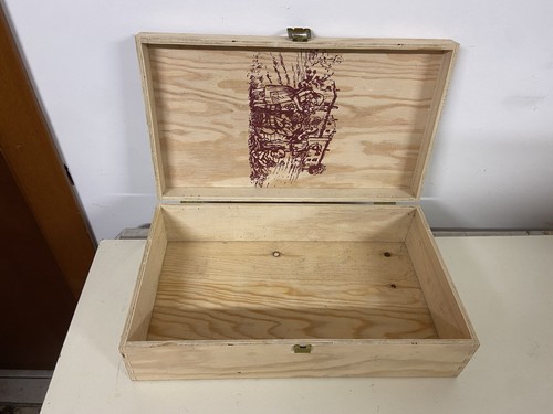 Scatola media legno con - in,