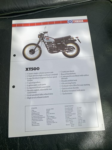 Yamaha xt500 nos - yamaha,