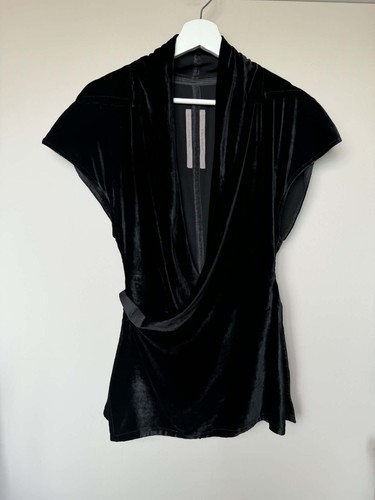 Rick owens black velvet wrap - owens,