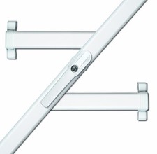 Abus Fos550 Al0125 Spranga con Blocco, Serratura a Spinta con Cilindro per Fines