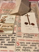 RARA RELIQUIA VINTAGE "Memento mei" Città del Vaticano: "Ultima cena" speciale sigillo di cera!