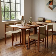 4 Sedie da Pranzo Vintage Teak