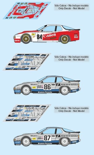 Decals porsche 924 gtr mans - decals,
