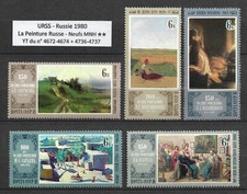 URSS 1980 - YT n° 4672-74+4736-37 MNH ** Русская Живопись - Dipinti russi