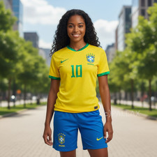 NIKE JERSEY KIT MAGLIA+PANTALONE BRASILE SELECAO 2018 WORLD CUP TG 104 #10 NEYMAR