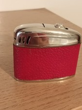 ACCENDINO DA SCRIVANIA LUMET ANNI 50 FUNZIONANTE RIVESTITO PELLE BUONO STATO