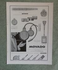 Movado orologeria Eberhard milano pubblicità anni 30-40 originale