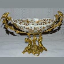 Ciotola bronzo porcellana